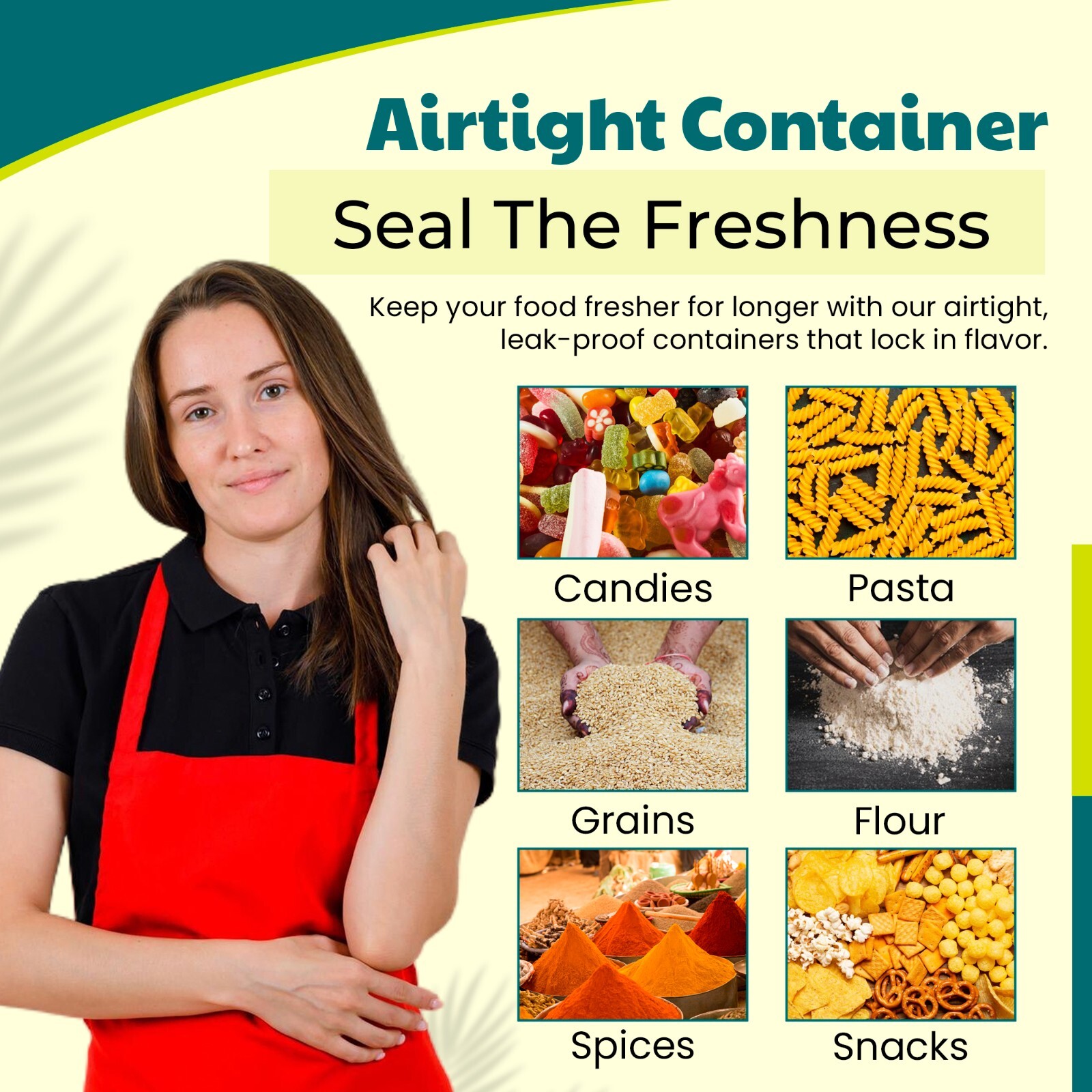NextG Ideaz Airtight Food Storage Container and Organizer, Set of 7