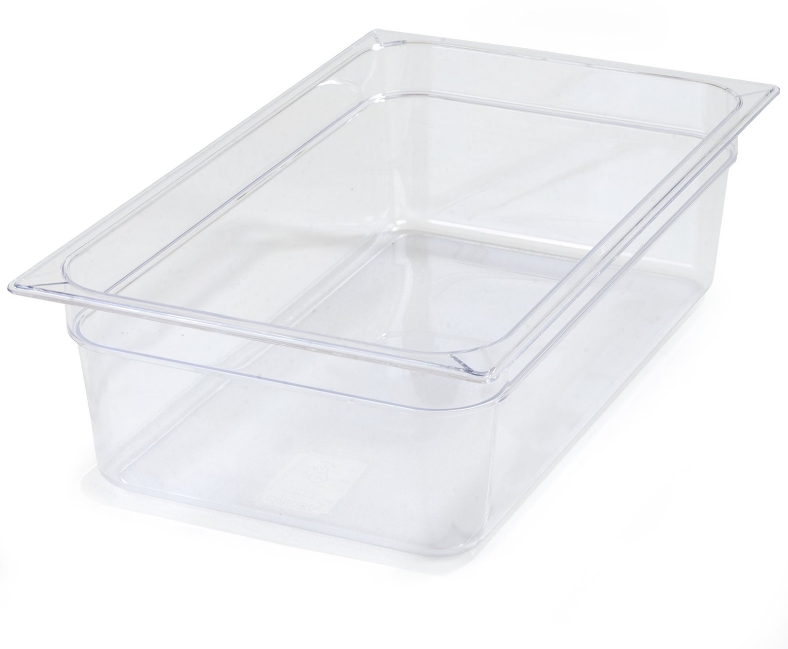 Clear Polycarbonate Storplus Full-Size Plastic Food Pans 6 Inches Deep