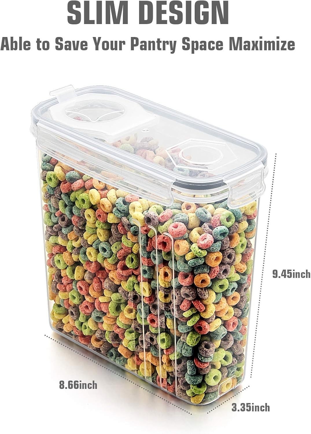 Cereal Storage Containers Set, Large BPA Free Plastic Airtight Food Storage C…
