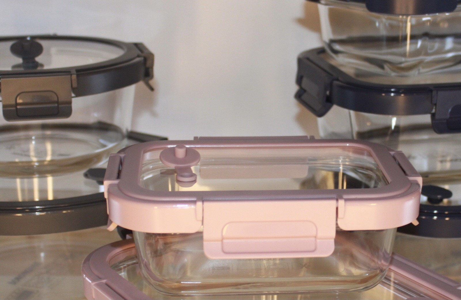 12 Borosilicate Glass Containers Airtight Tempered Lids Oven Safe BPA-Free NEW