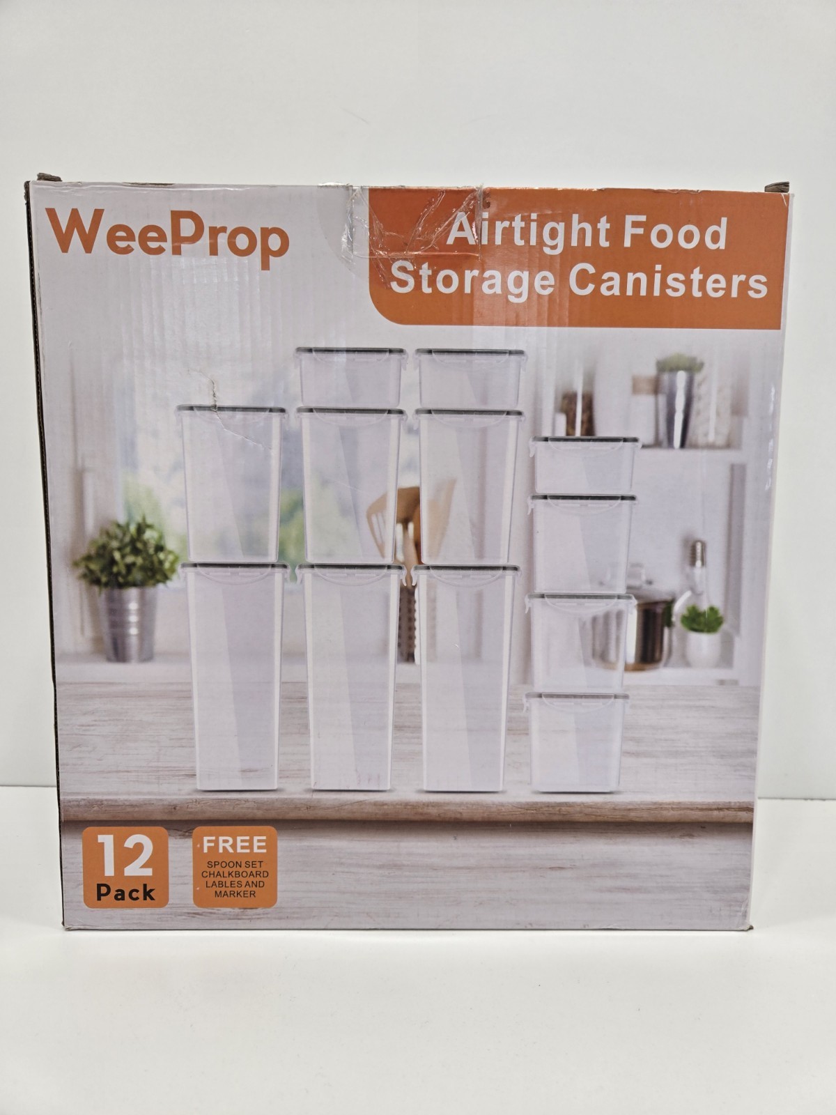 Airtight Food Storage Containers with Lids, 12pcs BPA Free Kitchen Canisters …