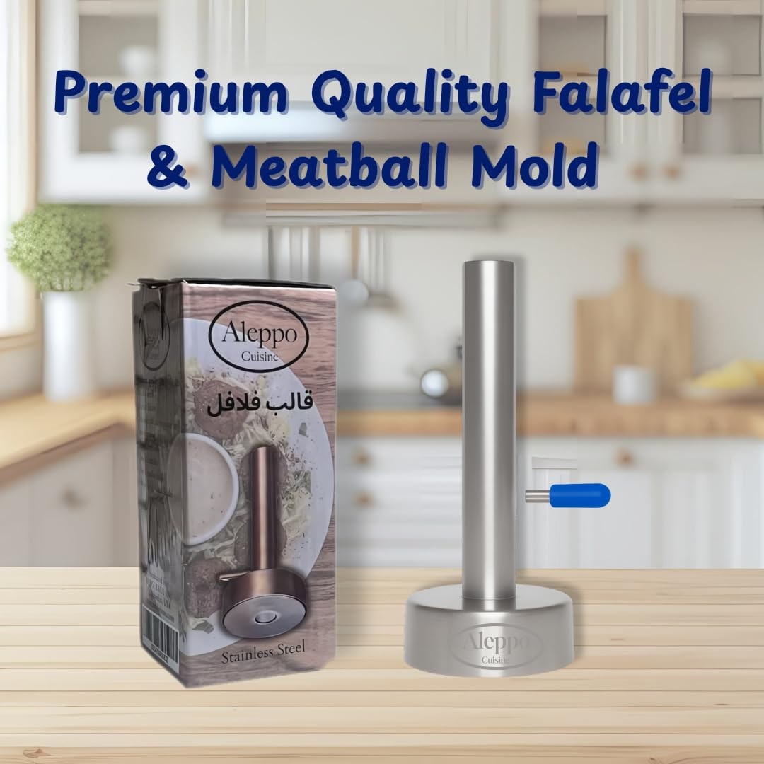 Stainless Steel Syrian Falafel Maker Press Donut Hole Meatball Mold 2.3 Inch