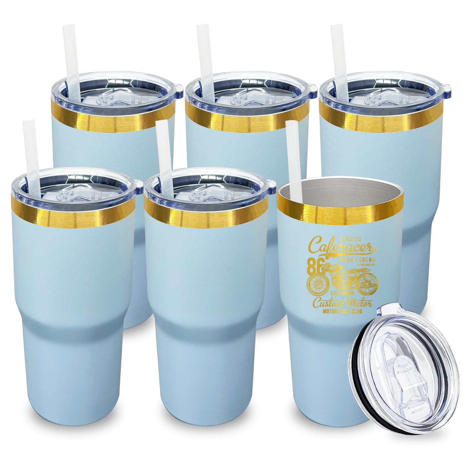 Metalya 20 Oz Tumbler Bulk Stainless Steel Tumbler Lids And Straws Double Wall
