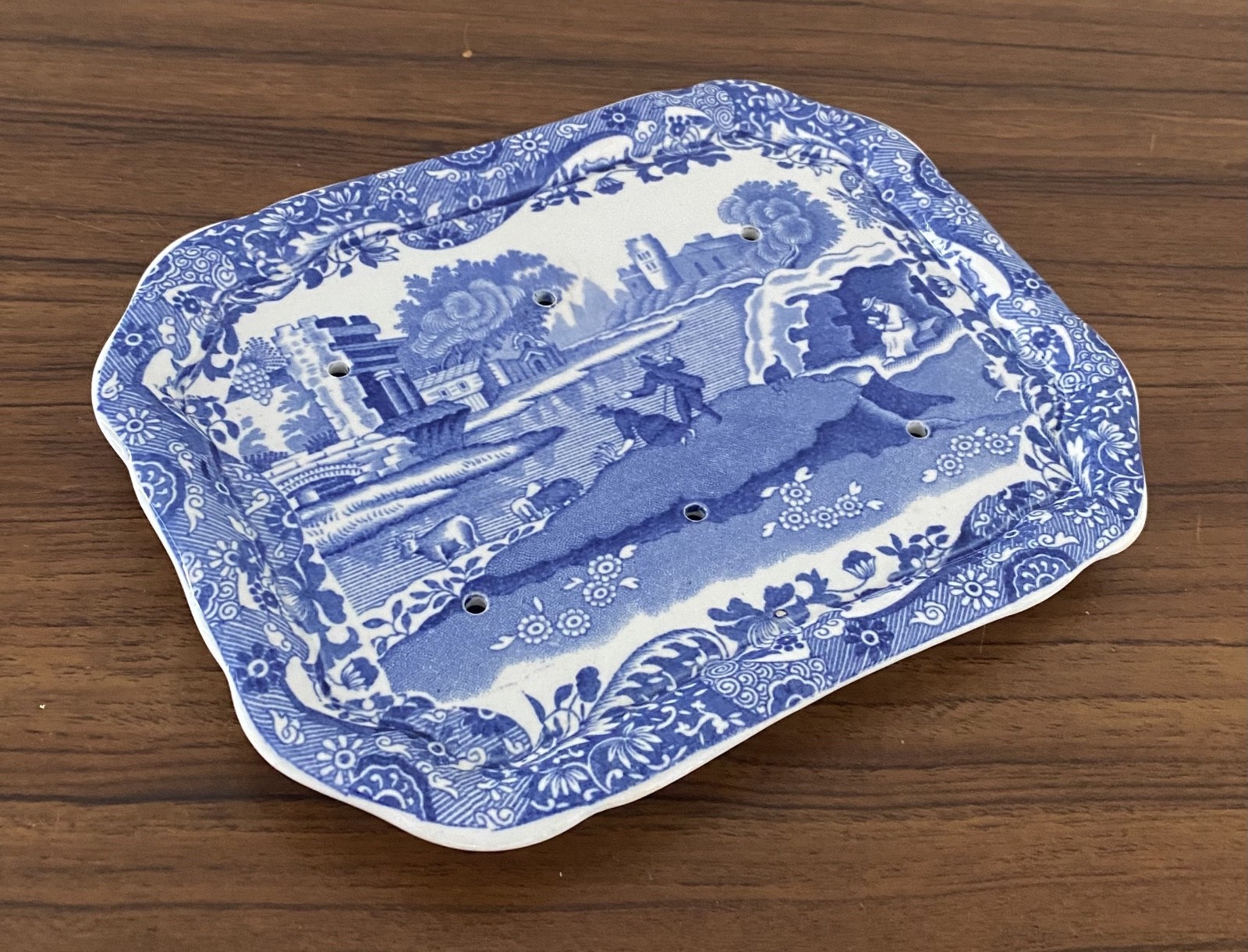 RARELY SEEN – EARLY 1900s COPELAND SPODE ITALIAN DESIGN LARGE CHEESE PLATE w LID