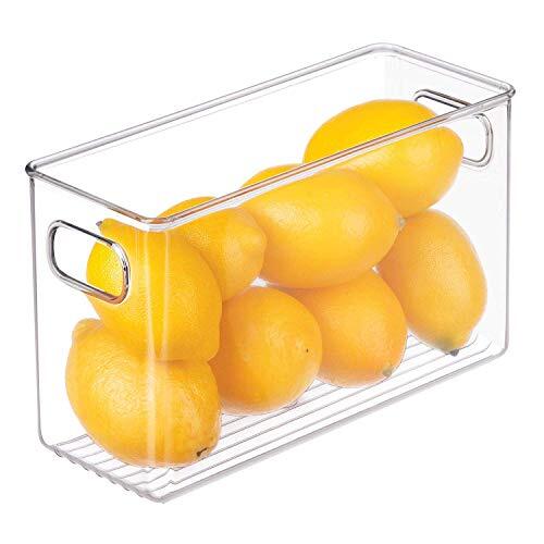 iDesign BPA-Free Plastic Deep Kitchen Storage Bin with Handles, Large,71630