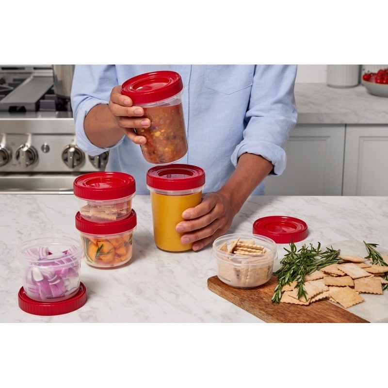 12 Piece Food Storage Containers Set BPA Free Stackable Microwave Freezer Safe