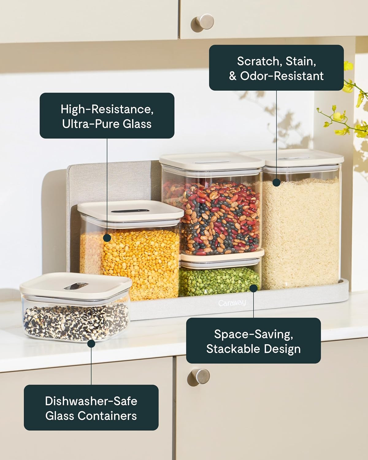 14-Piece Airtight Glass Food Storage Set – BPA-Free, Stackable & Space-Saving