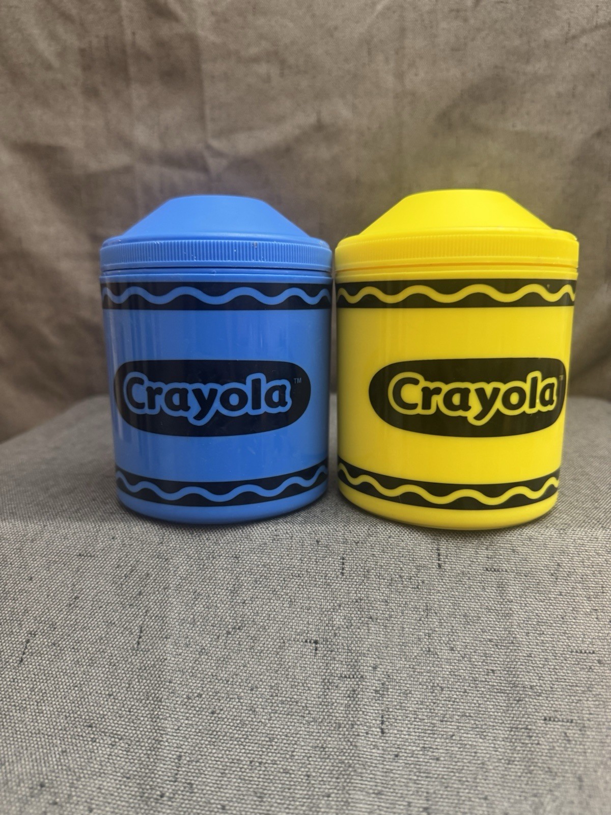 Crayola Isolated Containers Crayon Thermos Lunch Soup Storage Blue Yellow Art Rm