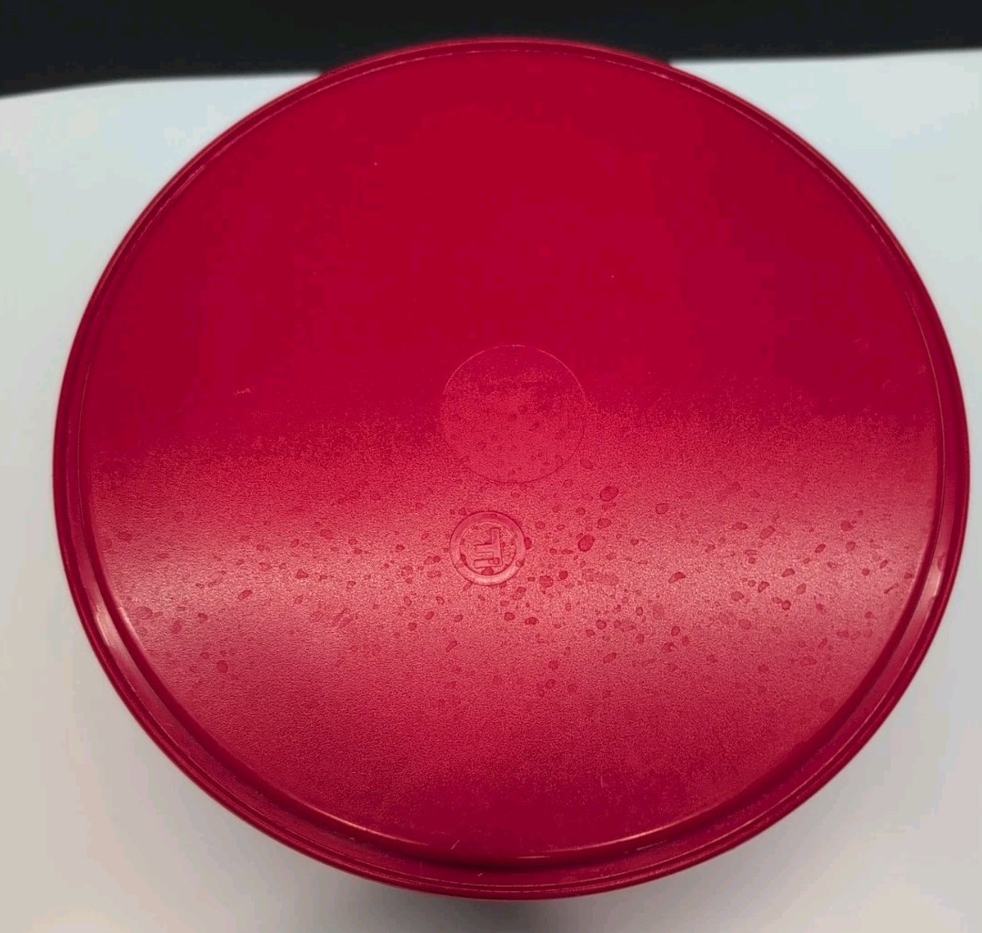 Vintage Tupperware Snowman Cookie Candy Canister #3421A-2