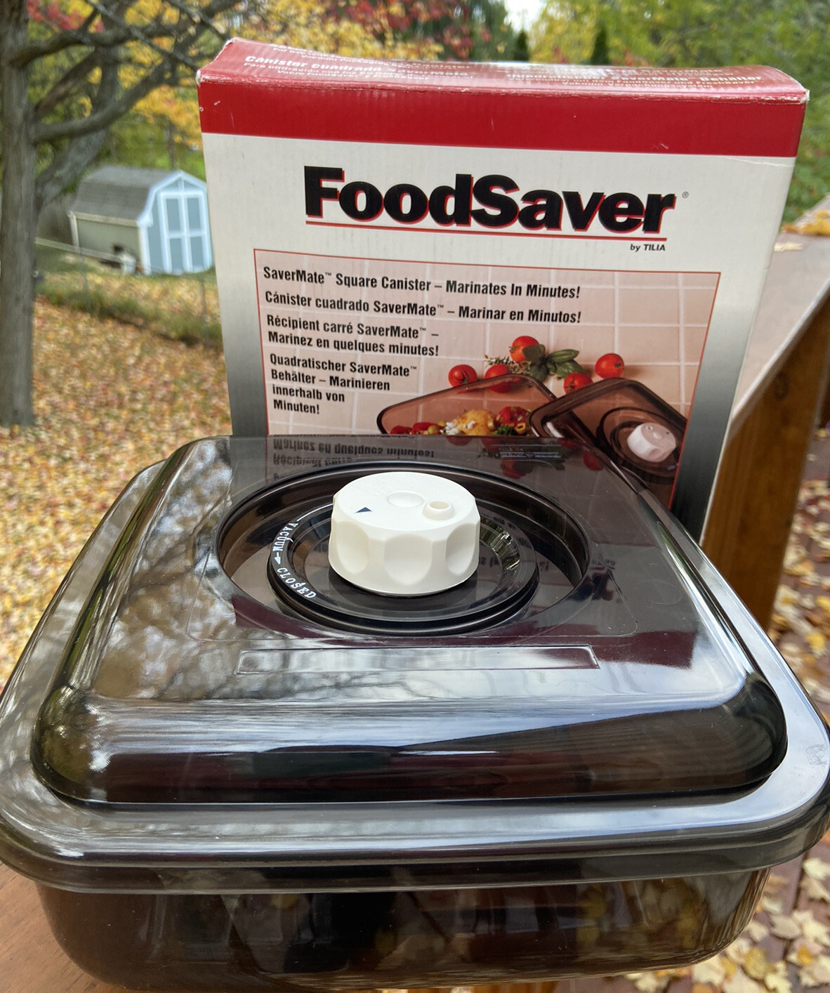 FoodSaver SaverMate 2 1/4 Quart Marinating Canister Square 052-0019