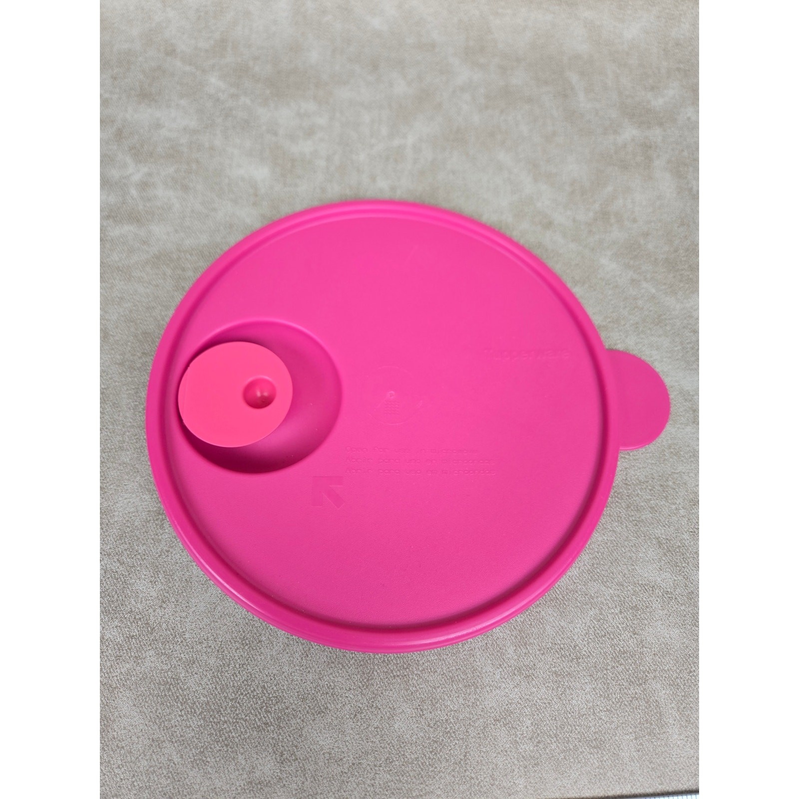 2 Pink Tupperware CrystalWave Seals ~ Lids # 2