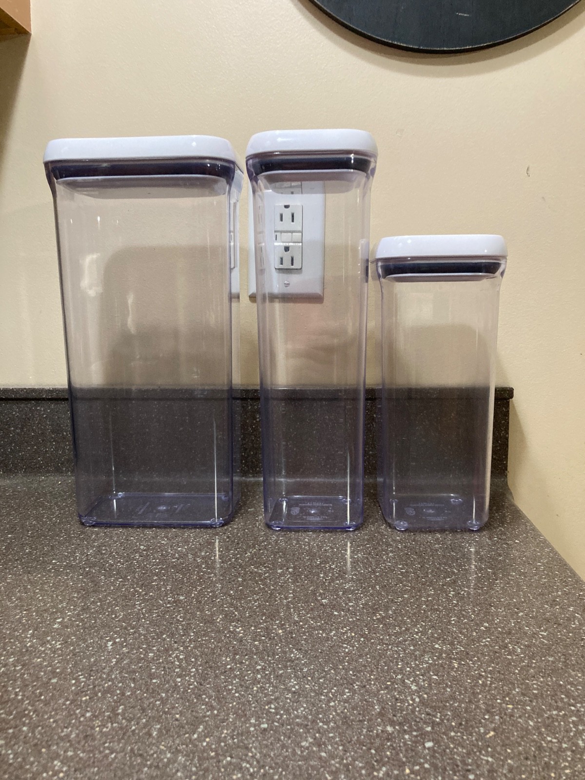 OXO Good Grips Original POP Container Set 3 White Airtight Storage