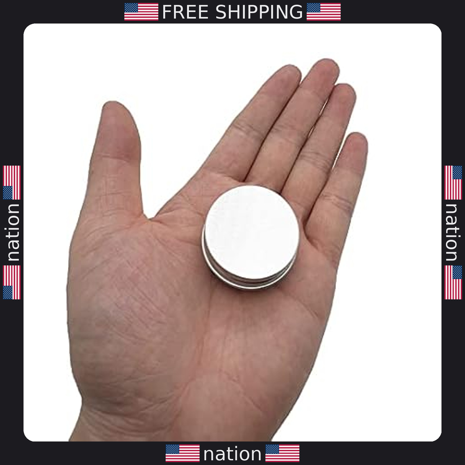 30 Pack 0.5 oz Aluminum Screw Lid Jar – Round Refillable Containers (15 ml)