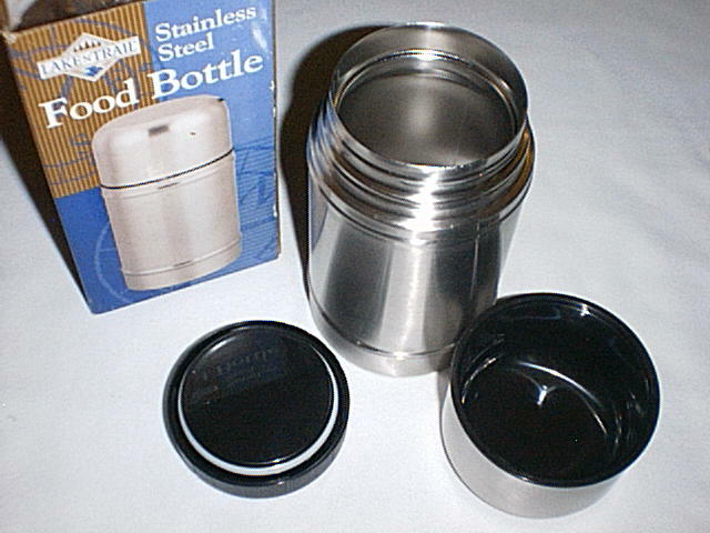 LAKE N TRAIL Stainless Steel 24 oz Vacuum Insulated Wide Mouth Bottle NEW in Box