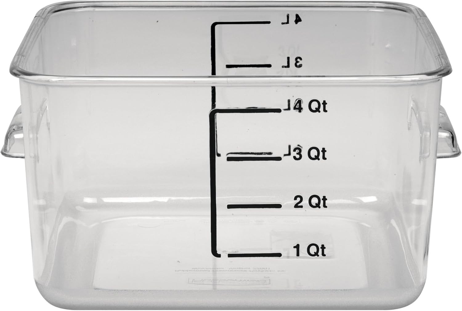 Rubbermaid Commercial Product,Space Saving Square Food Storage Container,4 Quart