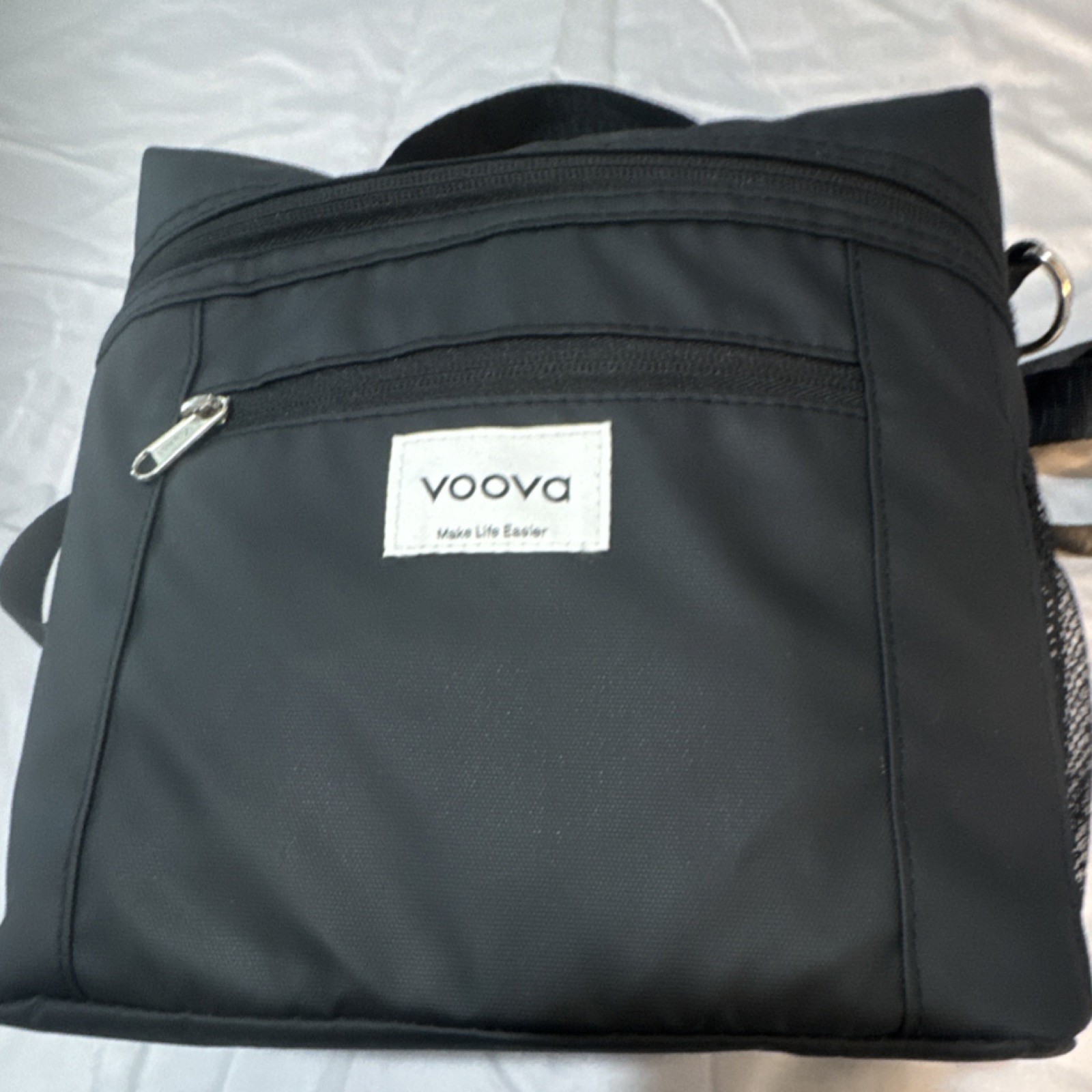 Voova Insulated Lunch Bag Set w/ Containers Meal Prep Work School Black