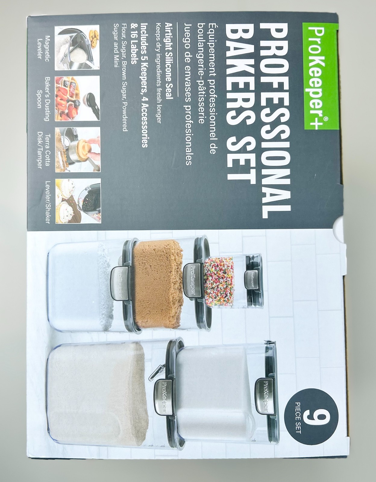 ProKeeper+ Professional Bakers Set 9-Piece – Airtight Storage – Brand New