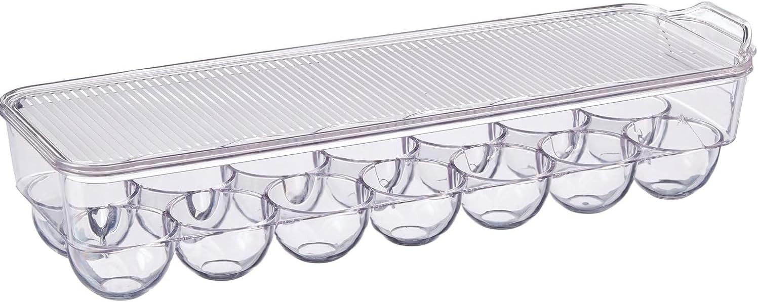 Dial Industries Fridge Egg Storage Holder, 14 Egg Container with Lid