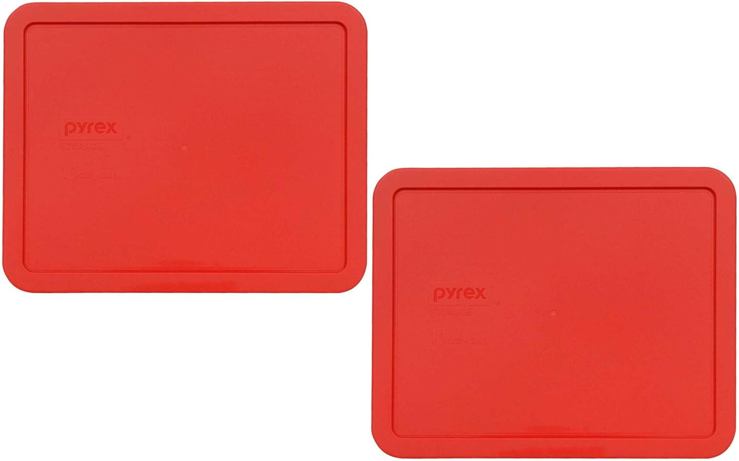7212-PC 11 Cup Red Storage Lid for Glass Dish (2, Red)