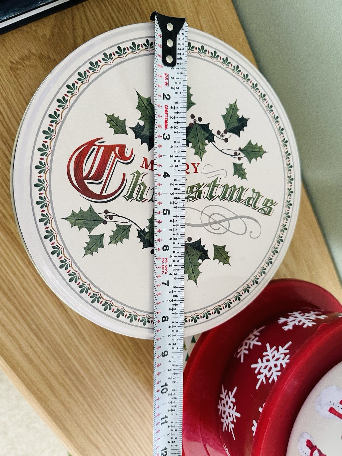 Christmas Holiday Bowl Set with Tin, Snap Lids, Snowman, 4-Piece