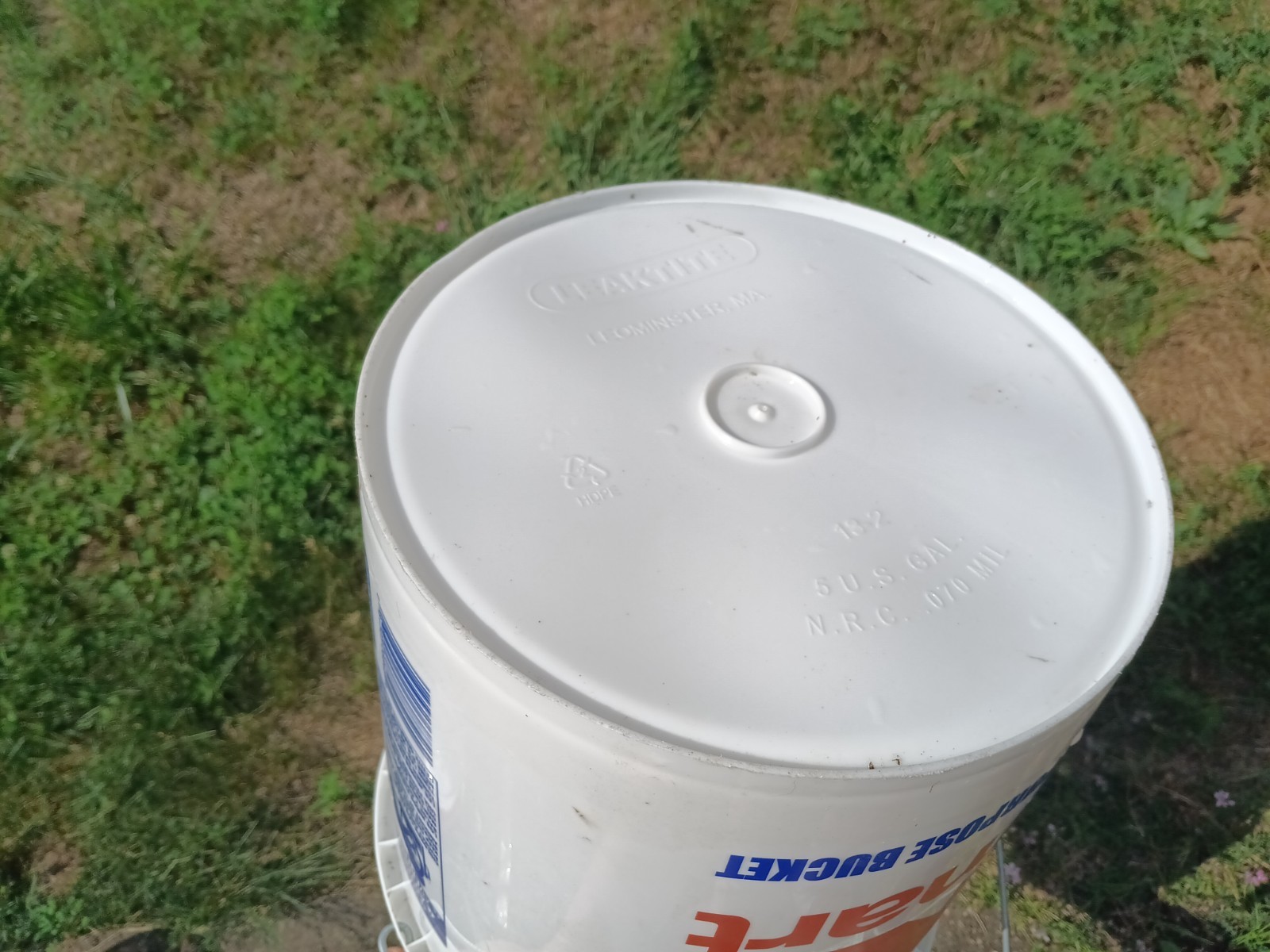 RARE K MART 5 Gallon Bucket Vintage Multi Purpose Department Store Blue Light