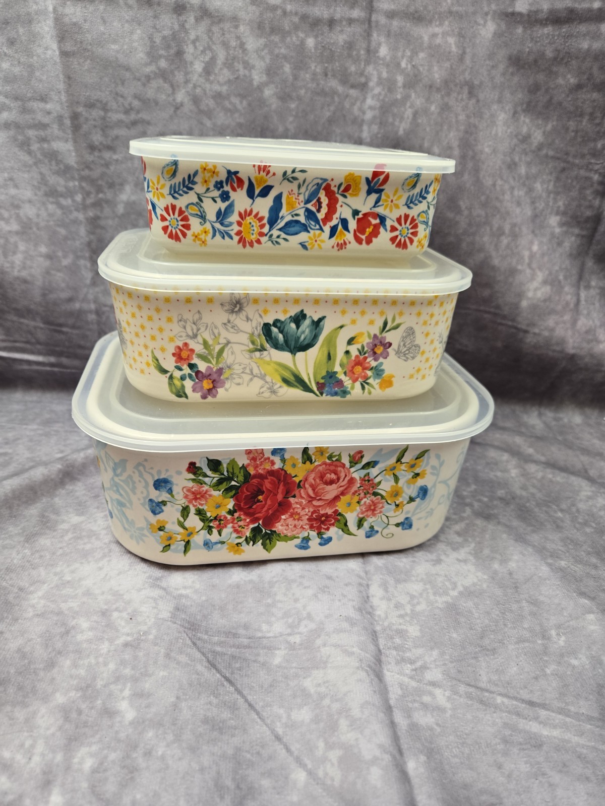 The Pioneer Woman Sweet Rose 6pc Storage Set With Lids