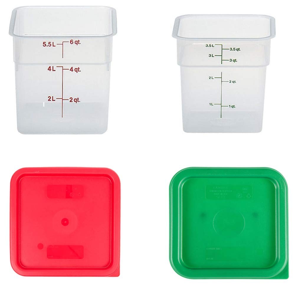 Containers With Lids 4 Quart And 6 Quart Food Storage Set 2 Pack