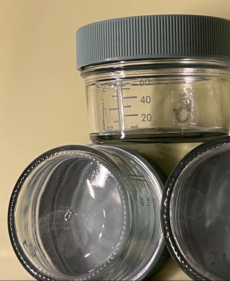 Sage Spoonfuls Glass Baby Food Containers with Lids -10 Jars , 2 oz