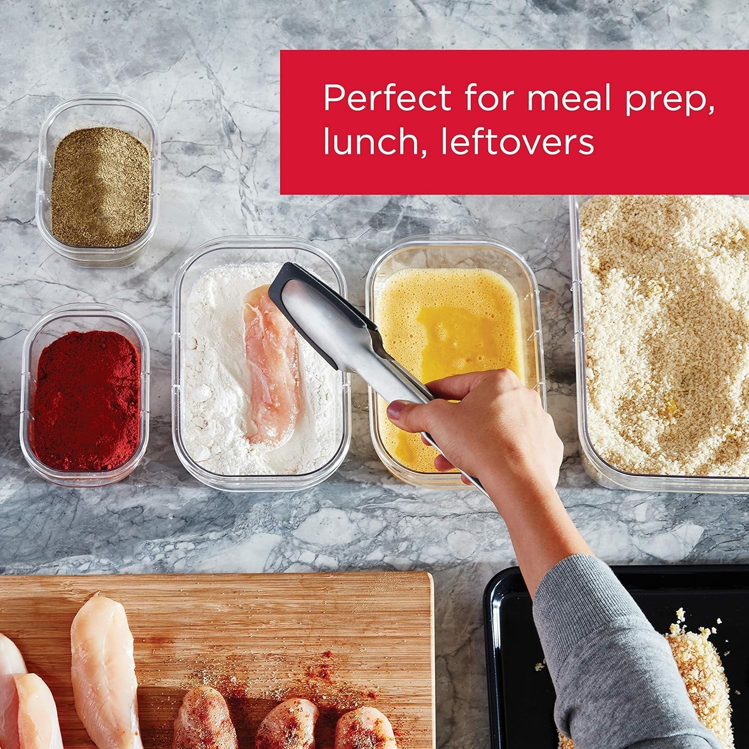 Rubbermaid BrilB07X64Z8liance 44-Pc Food Storage Container Set Airtight BPA-Free