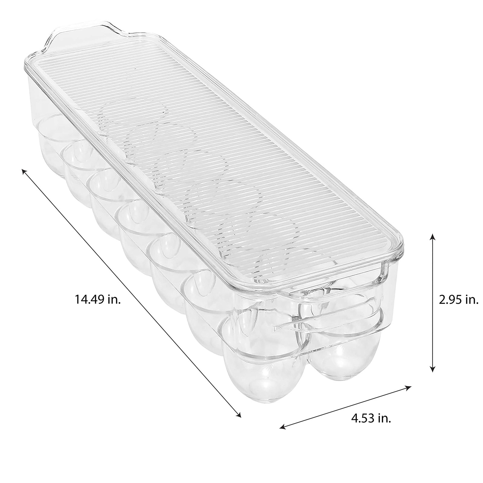 Egg Crate | Dimensions: 14.5″x4.5″x2.9″ | Fits 14 Eggs per Crate | Stackable …