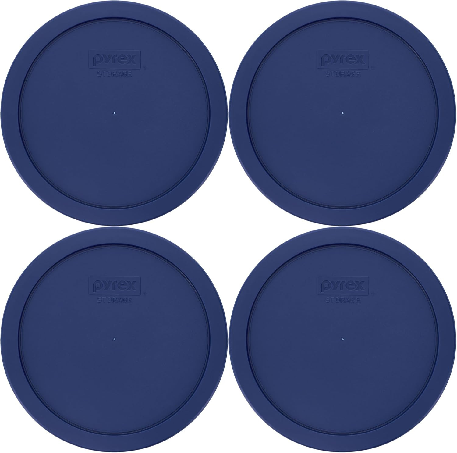 Pyrex 7402-PC 6/7-Cup Blue Food Storage Replacement Lids (4-Pack) – Made in USA