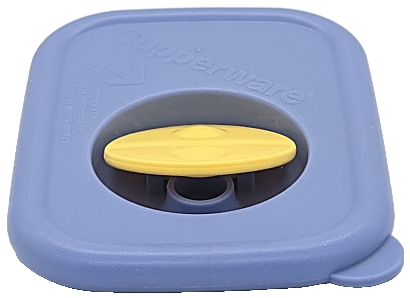 Tupperware 5″ x 3.75″ Rock n Serve Replacement Lid 3388A-5 Vented Rectangle Blue