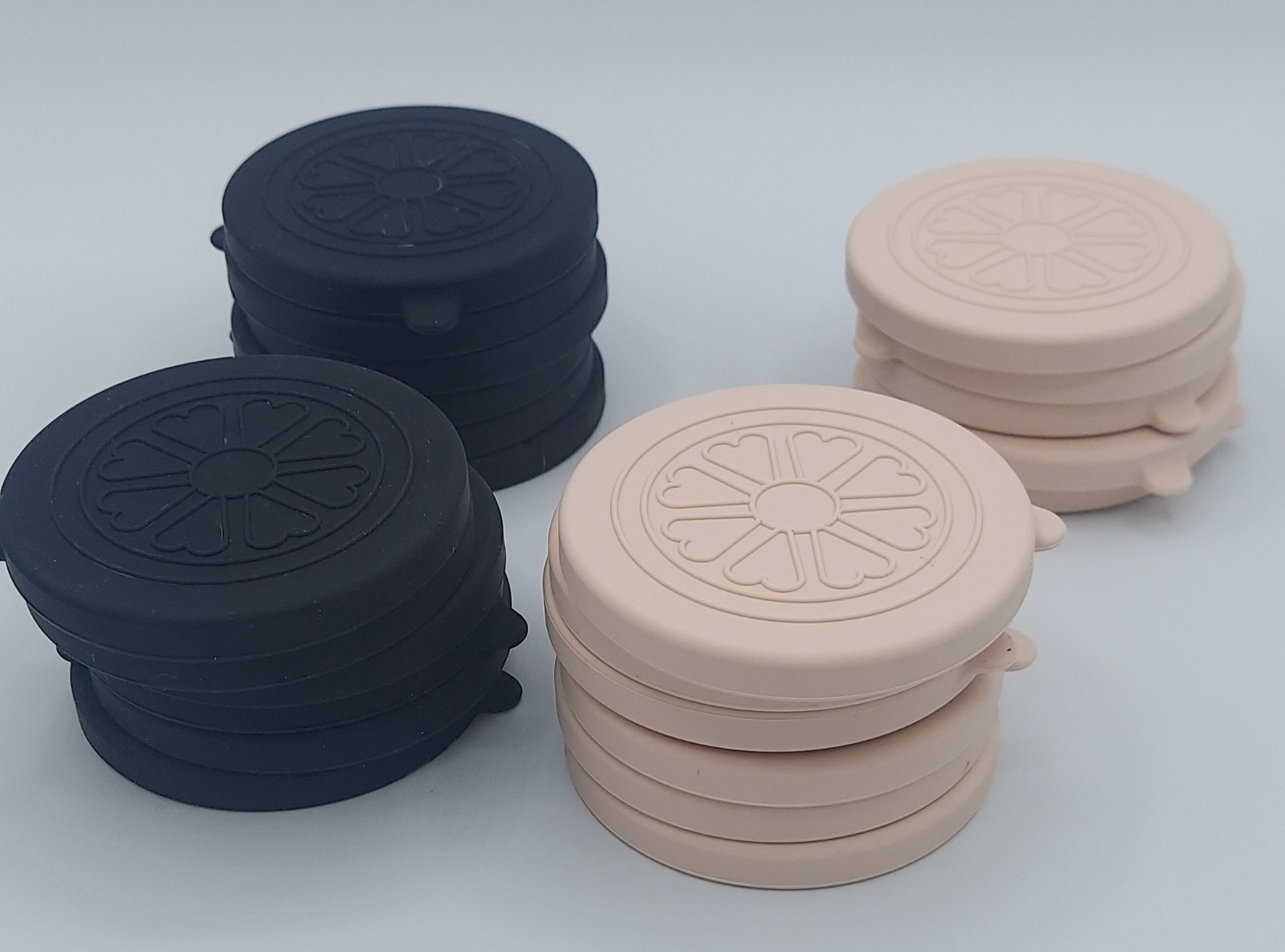 23 Small Silicone Jar or Can Lids 2.5 Inches Across Reusable