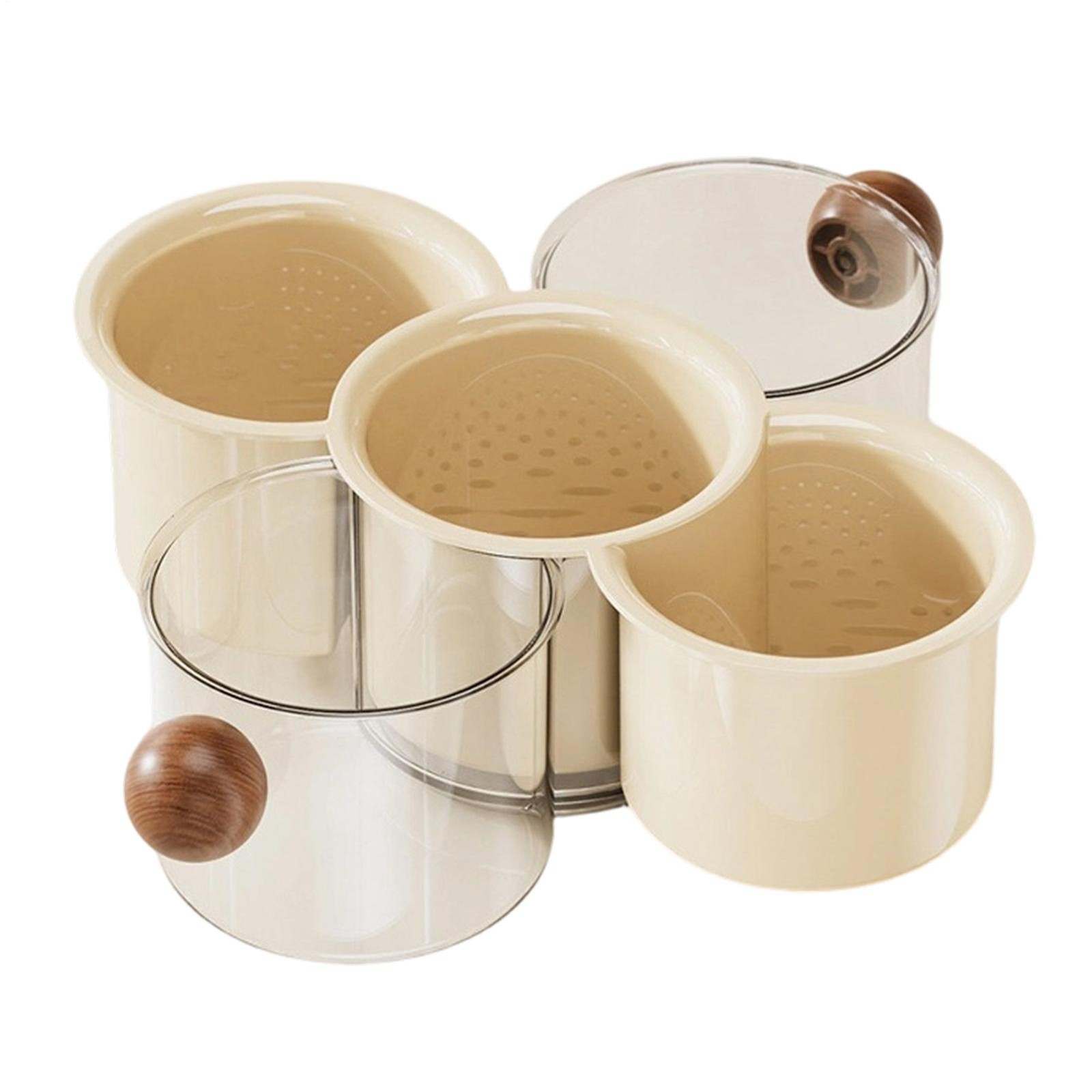 Fruit Storage Stackable 360-Degree Rotating Food Container Snack Storage