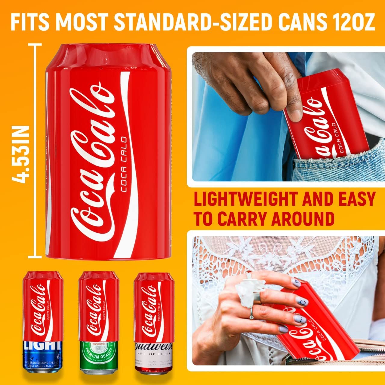 Beerskin Skywin Silicone Can Covers That Look Like Soda – 40 Pack 12 Oz 355Ml