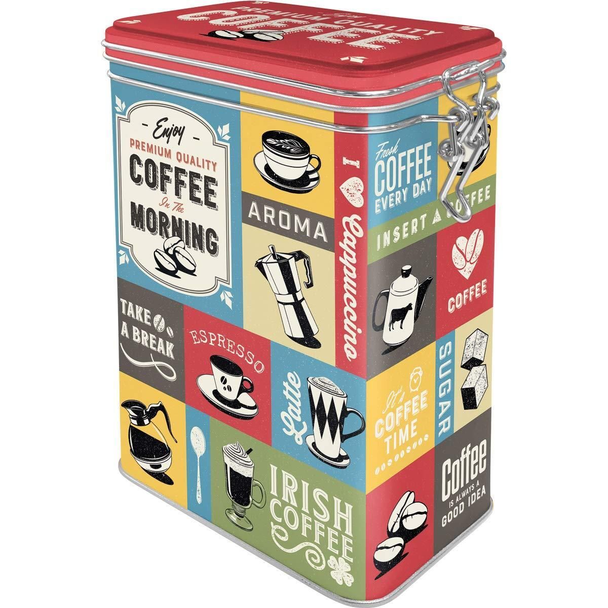 Nostalgic-Art – Metal Food Coffee Storage Tin Container Box – Coffee Collage
