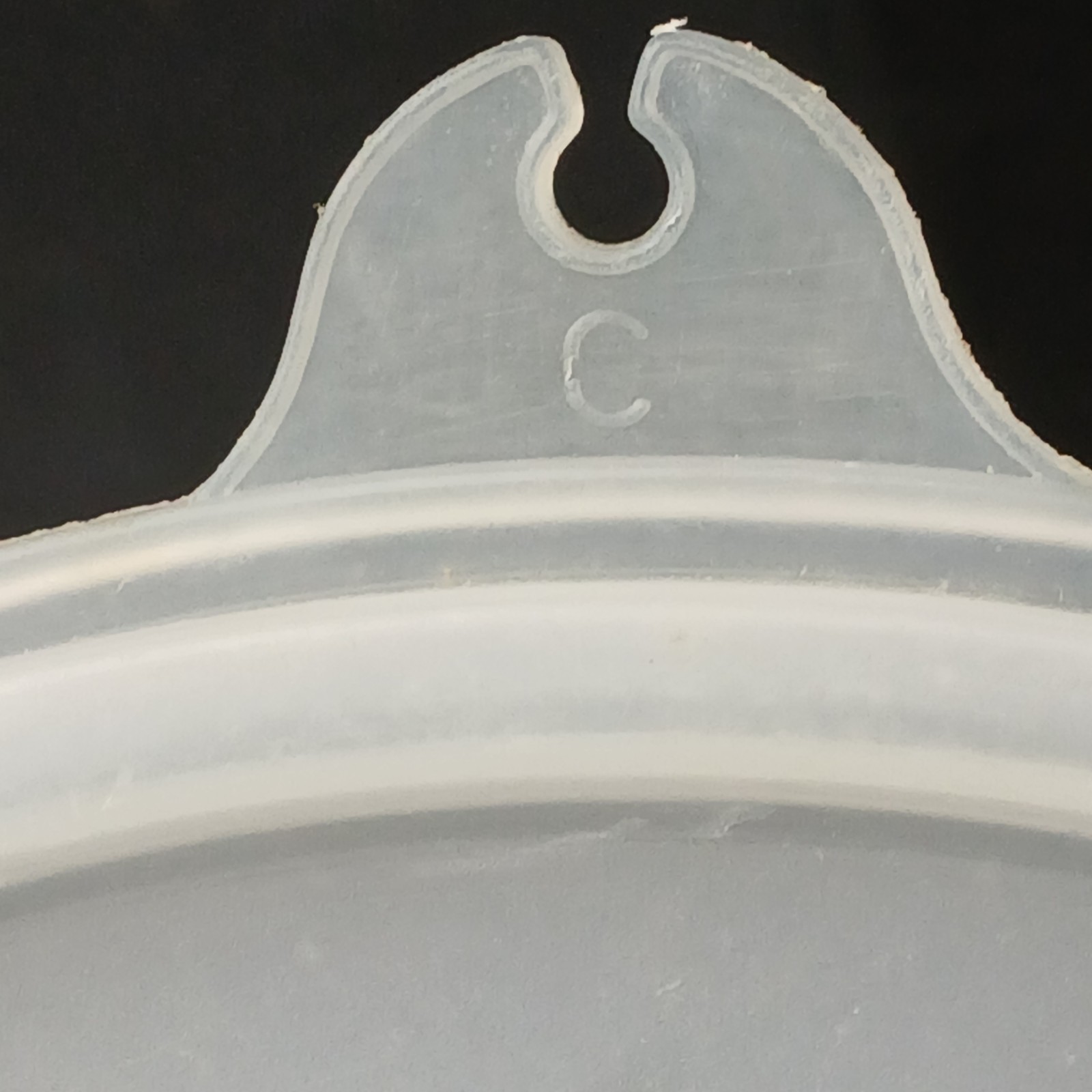 Tupperware Replacement Lid 227-25 Sheer Clear Size C 6″