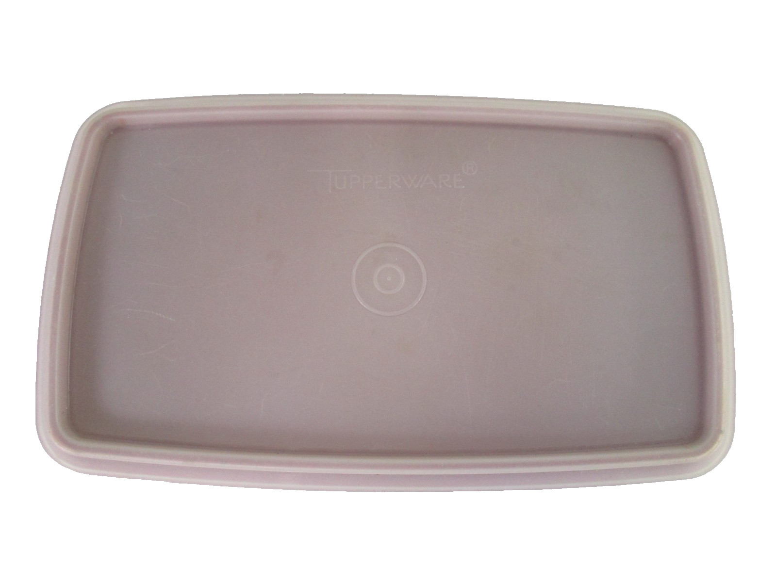 Vintage Tupperware Slice Rust Brown Rectangle Container 816-21 Clear Lid 817-22