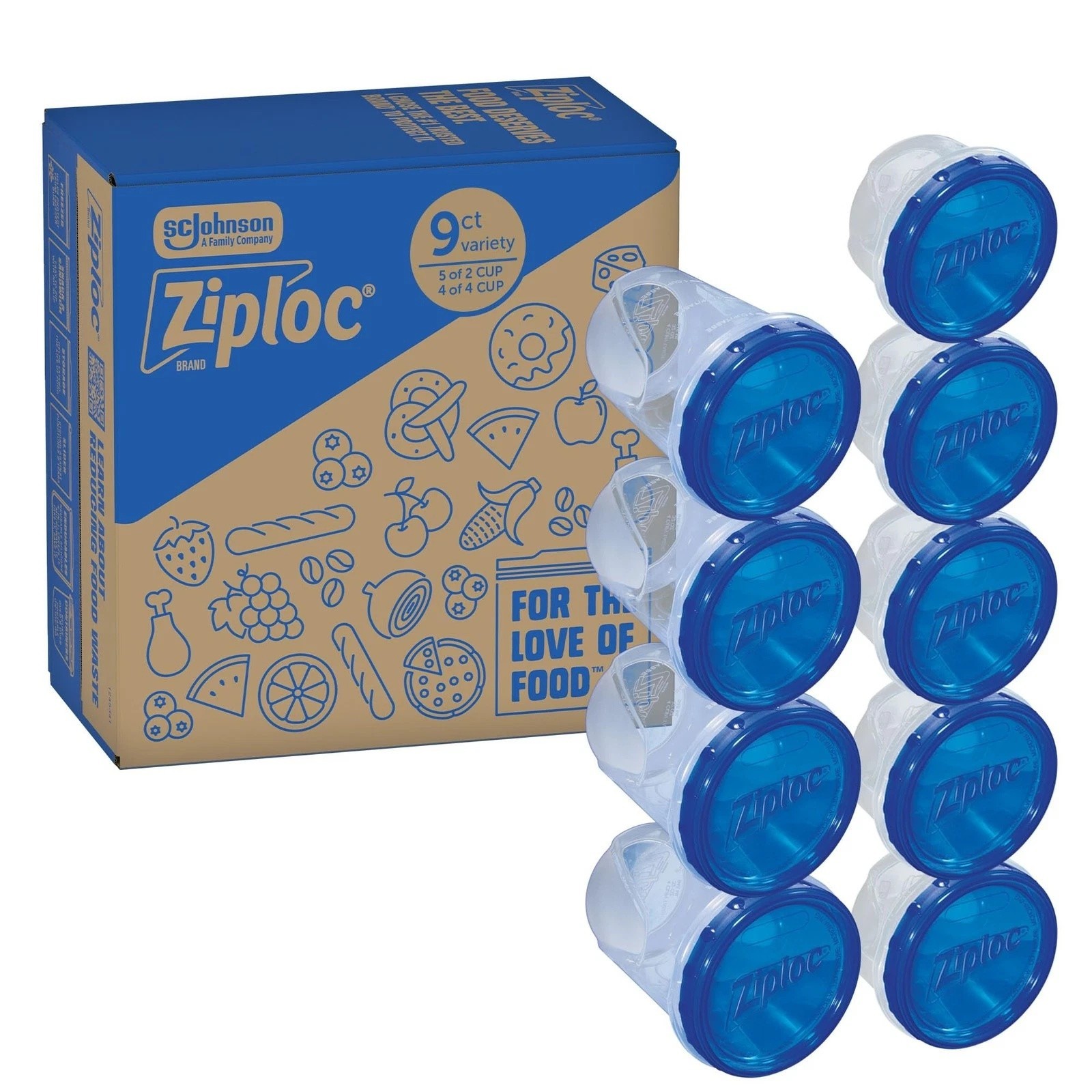 Best Ziploc Twist ‘n Loc Food Storage Meal Prep Containers Variety Pack 9 Count