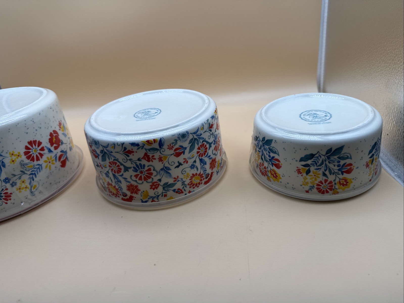 Pioneer Woman 3 Piece Ceramic Storage Containers Granny Cottage Core