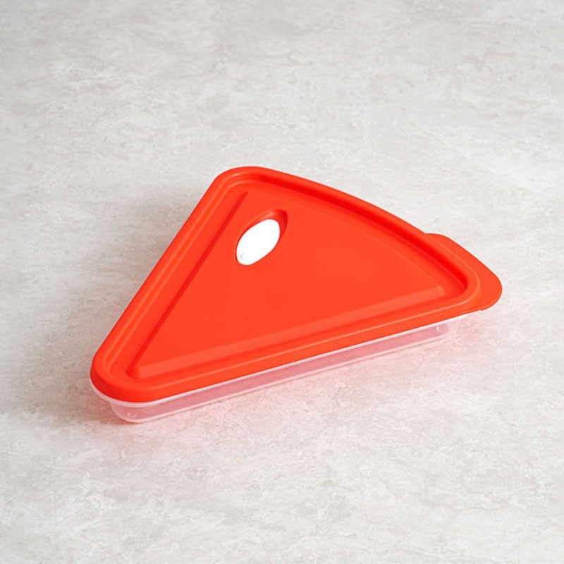 3pcs Pizza Container Slice Storage 480ml Microwave Safe Freezer Made in Korea