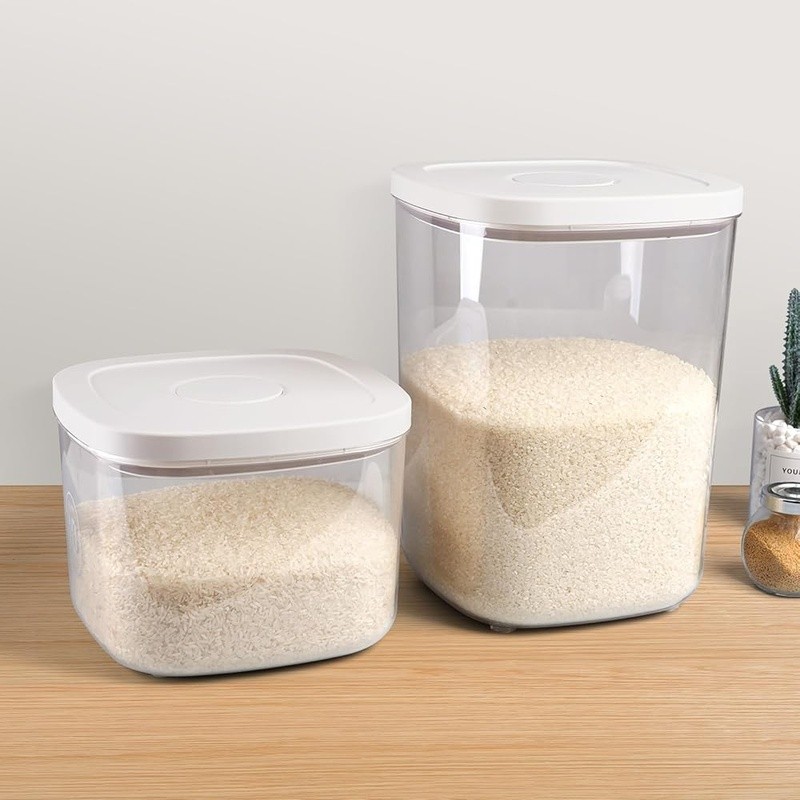 Airtight Large Kitchen Storage Container Rice Flour Grains Pet Food Easy Clean