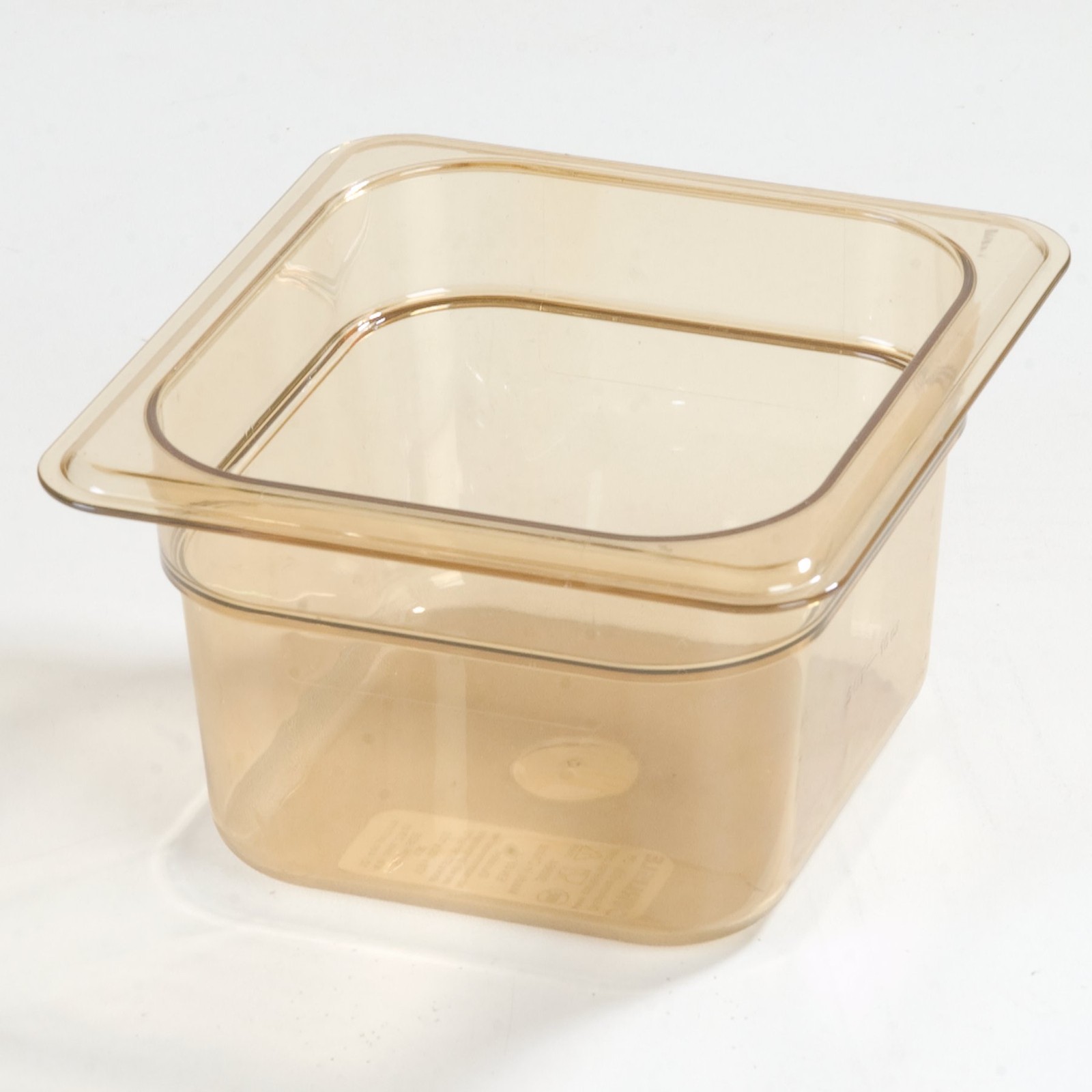 Amber Storplus 1/6 Size 4″ Deep High Heat Plastic Food Pan Steam Table Pan