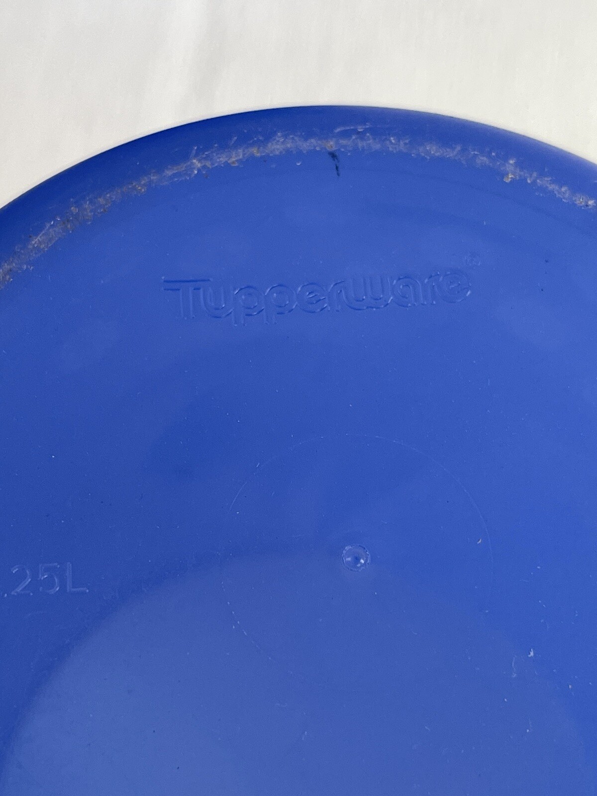 2 x Blue Canister With White Lid 1.25L 2422C-1 Tupperware
