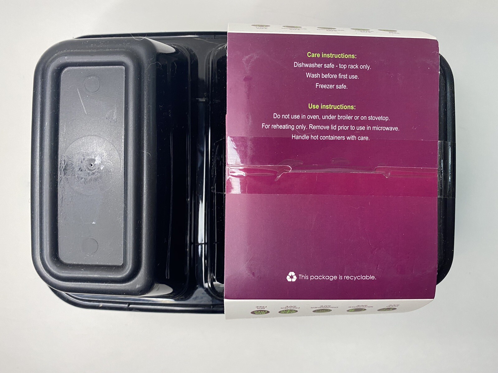 24 Pc 2-Section Food Storage Food Prep Set Of 11 Microwave Safe Bowls & 11 Lids