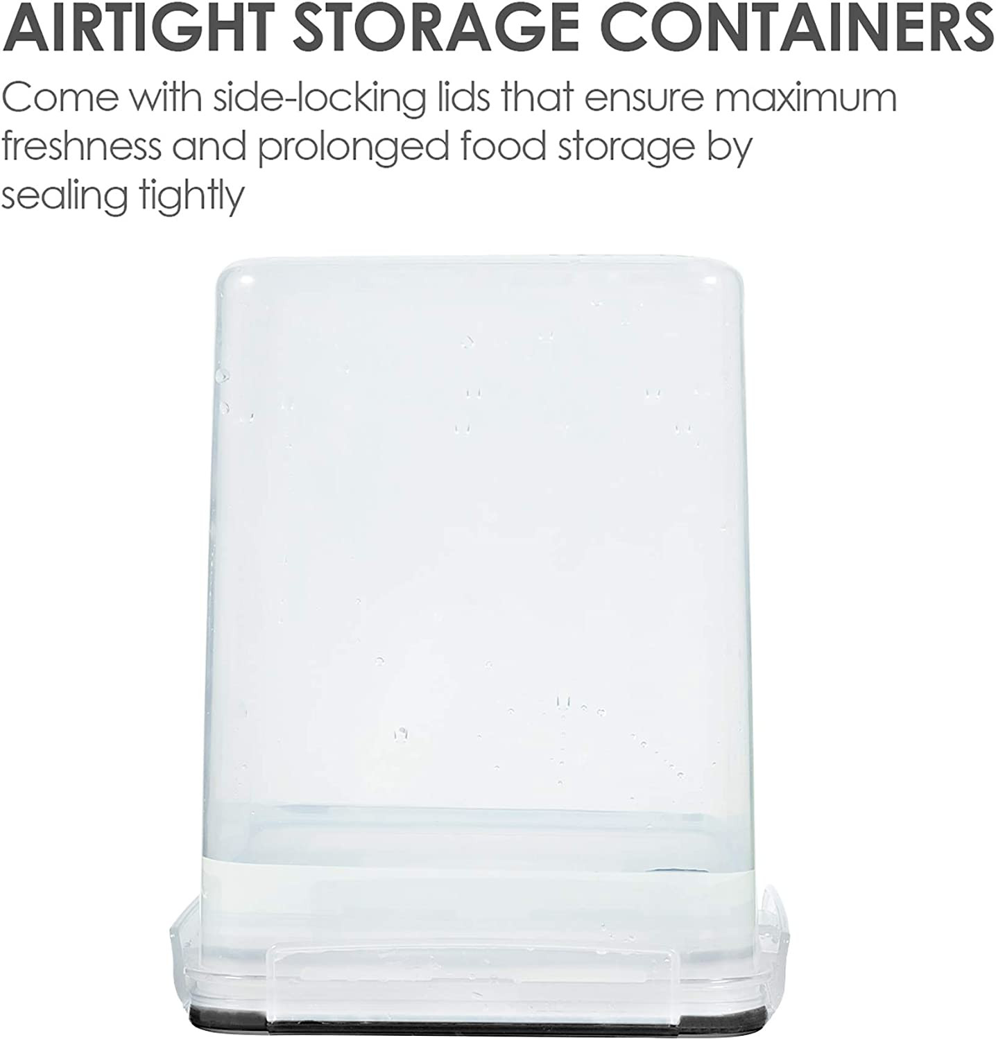 4Pc Large Food Storage Container 176Oz, BPA Free for Flour, Sugar, Baking Supply