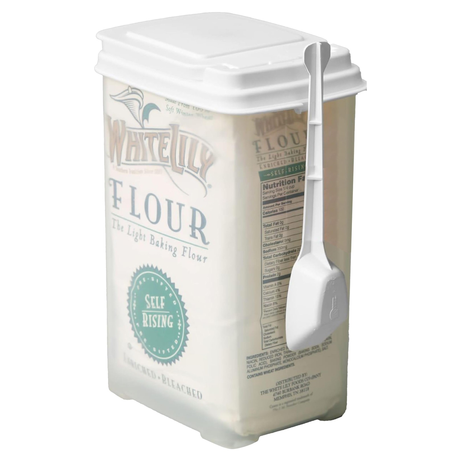 Flour and Sugar Container – 3.25 Quart All Purpose Kitchen Organization and S…