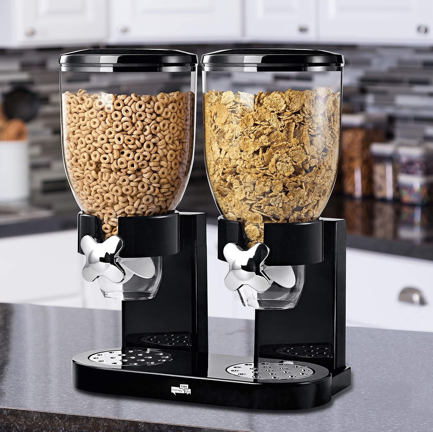 Airtight Snack Dispenser with 35 oz Total Capacity – Perfect for Cereal & Nuts