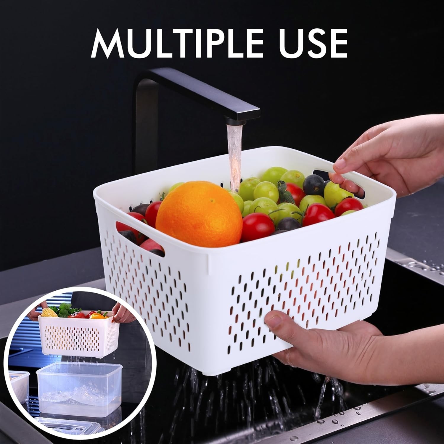 Large Food Storage Containers Set BPA Free Leak Proof Microwave Dishwasher Safe