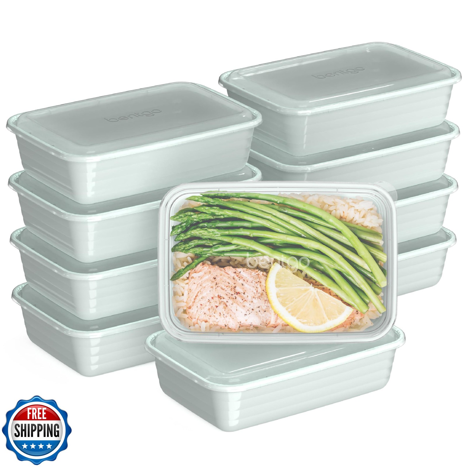 Bentgo Prep – 20-Piece 1-Compartment Reusable Meal Prep Container